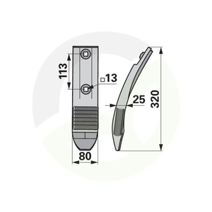 Lemežna špica karbid - AgriCarb SCK6064C