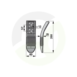 Lemežna špica karbid - AgriCarb SCH0080CR