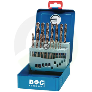 Set svedrov za kovino 19 kosov - kovinski vrtljivi kobalt - Bohrcraft SE1466CO