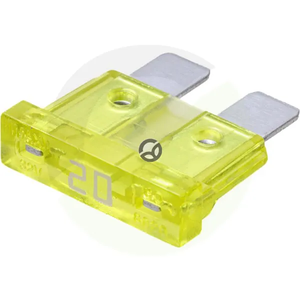 Varovalka - ploščata - 32V 20A - dolžina 20mm - rumena - paket 100x - iMaXX SI22020