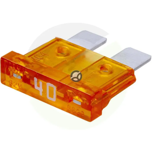 Varovalka - ploščata - 40A - dolžina 20mm - oranžna - paket 100x - iMaXX SI22040