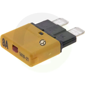 Varovalka termalna ročno ponastavljiva - 28V 8A - dolžina 34,4 mm - oranžna - E.T.A SI25008