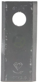 Levi nož kosilnice 98x45x3,5 mm luknja Ø16,50 mm Primerno za Morra 25 paketov - Schumacher 40490006
