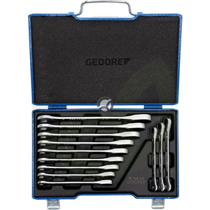 Set kombiniranih ključev z ragljo - odprt konec - 12 delni - Gedore SL7R012