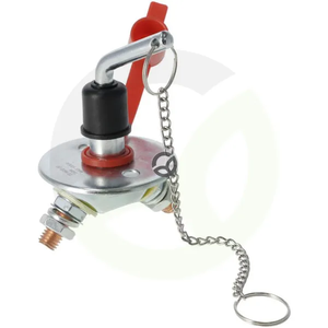 Stikalo za akumulator - srebrno, mini tip M10, 12/24V, 150A/1000A (5s), IP63 - Kramp SW10007KR