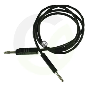 Kabel 2x vtič 4mm črn 1m - SML100ZN