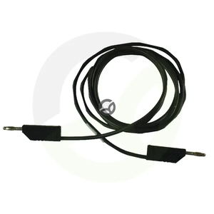 Kabel 2x vtič 4mm črn 2m - SML200ZN