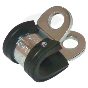 Objemka za cevi 8 mm - nerjaveče jeklo - z gumijastim vložkom - Norma SMSL08SST304