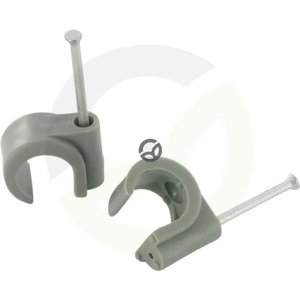 Objemka kabla z žebljem - siva - 11-15mm - Mepac SP1115G