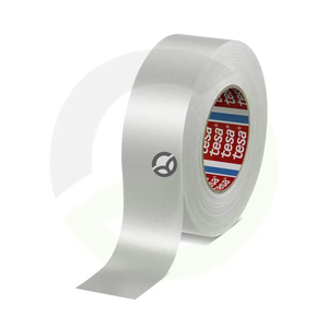 Trak - tkanina - standardno prevlečen s PE - bel - 50 m x 50 mm -  TESA 46880000900