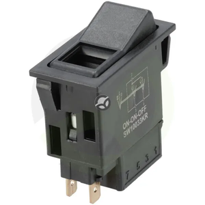 Preklopno stikalo - II+I-0 - off-on-on - 12/24V - 5-pin - funkcija osvetlitve - z žarnico - Kramp SW10033KR