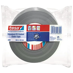 Trak - tkanina - standardno PE prevlečen - siv - 50m x 50mm - TESA 46880003100