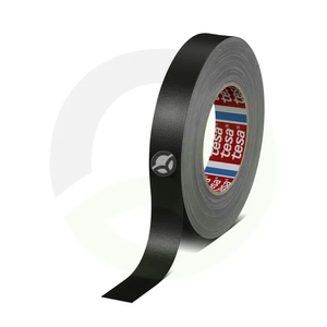 Trak - tkanina - standardno prevlečen s PE - črn - 50 m x 25 mm - TesaBAND® - TESA 46880000500