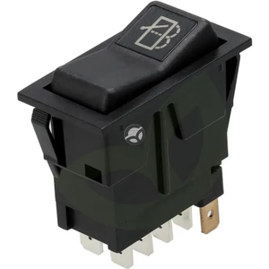 Preklopno stikalo - I-0-(II) - on-on-mom - 12V - 8-pinska - za pranje in brisanje zadnjega okna - Kramp SW10044KR