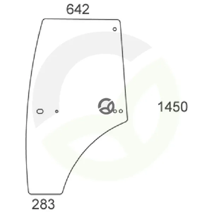 Steklo vrat - levo - Kramp VA431589N