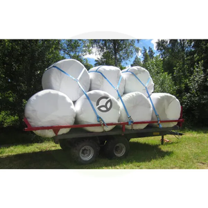 Varnostni trak za okrogle bale modre barve TS2050EB0117