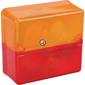 Leča luči - oranžna/rdeča - kvadratna L/D/zadaj - Britax TOR2475