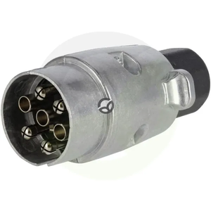 Priključek za prikolico - 7-polni - aluminij - 12V - vijačne sponke (paket po 10 kos) - Kramp TR00007KRPACK