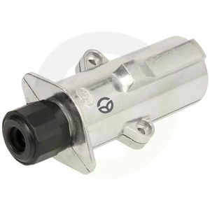 Priključek za prikolico - 7-polni - aluminij - 24V - vijačne sponke - Kramp TR00012KR