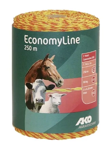 Žica za pastir rumeno-oranžna 250m - AKO 441555