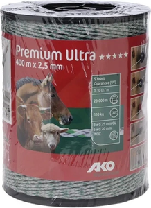 Premium Ultra polivinilasta žica 2,5 mm bela/zelena 400 m - AKO 441979