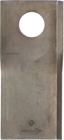 Nož kosilnice levi 108x47x4 mm - luknja Ø 19 mm - primerno za Pöttinger - 25 kosov - Kramp 434985KR