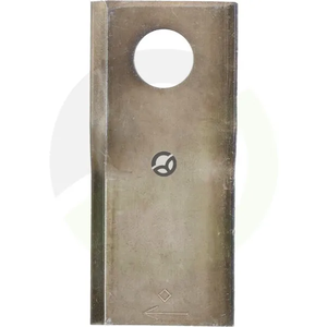 Nož kosilnice desni 108x47x4mm luknja Ø19mm Primerno za Pöttinger 25 paketov - Kramp 434986KR