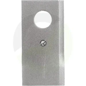 Nož kosilnice desni 96x48x3 mm luknja Ø 19 mm - primerno za Pöttinger - 25 kosov - Kramp 434980KR