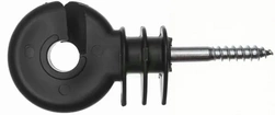 Obročni izolator črn vijak dolžina 40mm Ø6.0mm kratek 25 kosov - AKO 44316251