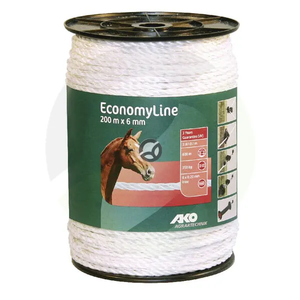 Vrv za električno ograjo 6 mm 200 m - AKO 44531MA