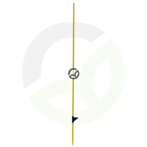 Okrogli stebriček iz steklenih vlaken 160 cm Ø 12 mm 10 kosov - AKO 444279
