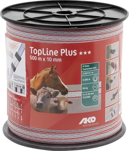 Trak za pastir 10 mm 500 m belo-rdeč - AKO 4491505