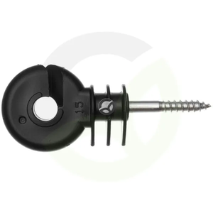 Obročni izolator črni vijak dolžina 40mm Ø6.0mm Kratek 90 kosov - AKO 44316903
