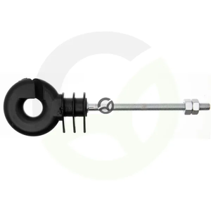 Obročni izolator z metričnim navojem M6x80 mm, črn - AKO 44391