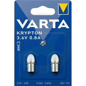 Žarnica Krypton pear B2 3.6V 3W P13.5s bela - VARTA VT00752
