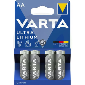 Litij-ionske Baterija 1,5V AA (4) - VARTA VT6106301404