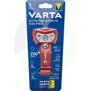 Naglavna luč za šport na prostem H20 - VARTA VT17650