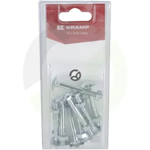 Matica in vijak - M6 x 50mm, 4.6 (10) - Kramp Blister KR603650P10B