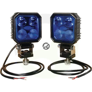 Set modrih luči za škropilnico 2x9W - Kramp LA100021