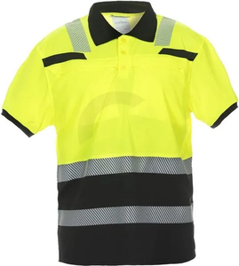 Polo majica - s kratkimi rokavi - rumena/črna - proizvajalca Hydrowear