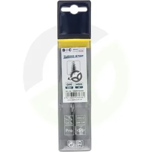 Sveder 4,0 mm HSS-DIN 338-G TURBO STEP - Bohrcraft 12020700400