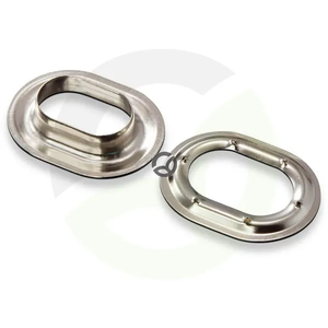 Ovalni obroči 22,5x13,5 mm, mesing z nikljevim premazom - PL10729