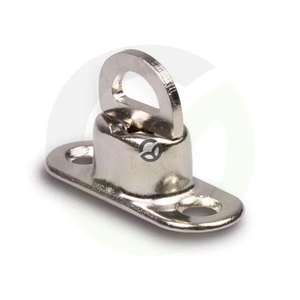 Vrteča sponka za ovalne okovke 22,5 x 13,5 mm h= 11 mm - razdalja lukenj= 30,5 mm - INOX PL12075