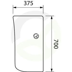 Vetrobransko steklo - spodnje - Case IH 84218212