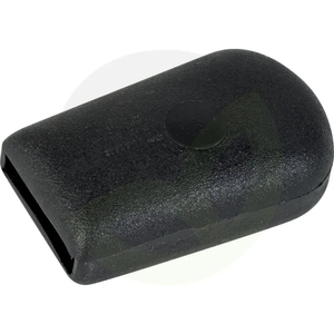 Pokrovček ročaja za ploščate profile 25 x 4 mm - črne barve