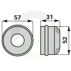 Pokrov pesta FI 25 MM