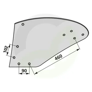 Deska pluga leva Kverneland 073237