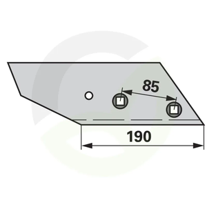 Lemežna deska desna Lemken 3363986