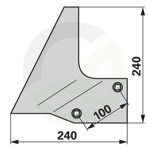 Mečasto rezilo plaza desno Lemken 3492890