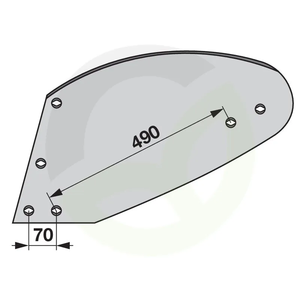 Deska pluga leva Vogel & Noot PK4.002.02